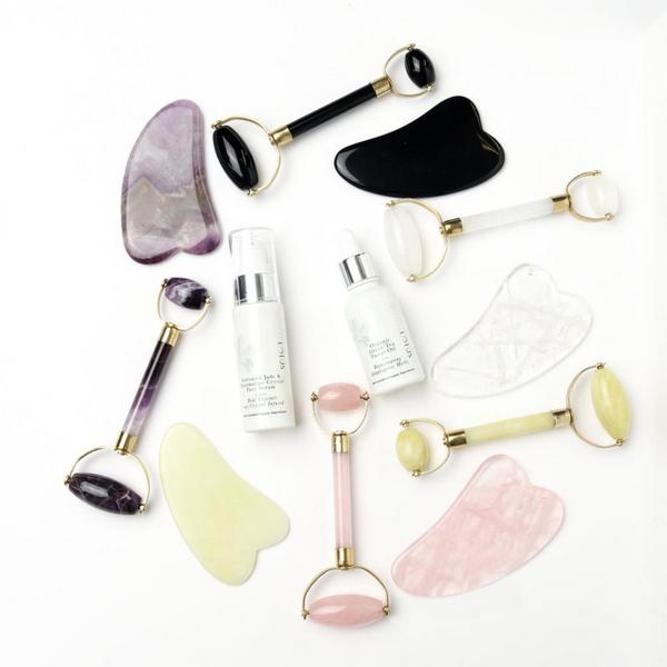 White Lotus Beauty Genuine Jade Crystal Facial Set #4