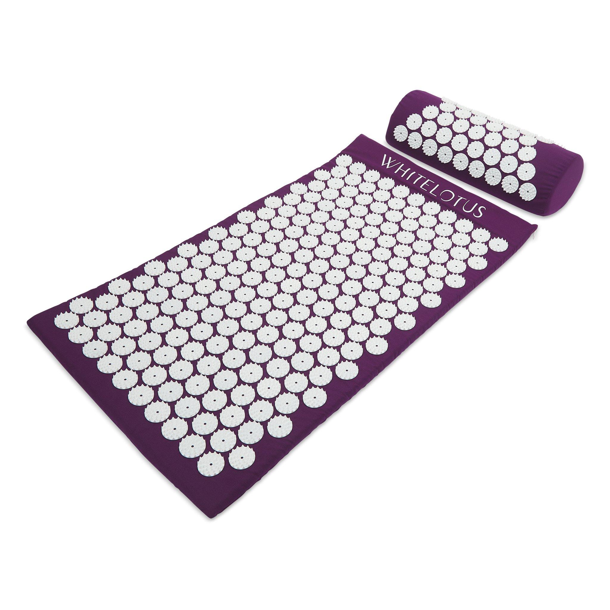 White Lotus Beauty Premium Acupressure Mat & Pillow Set #1