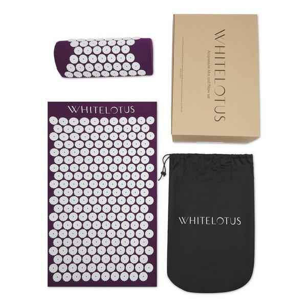 White Lotus Beauty Premium Acupressure Mat & Pillow Set #8