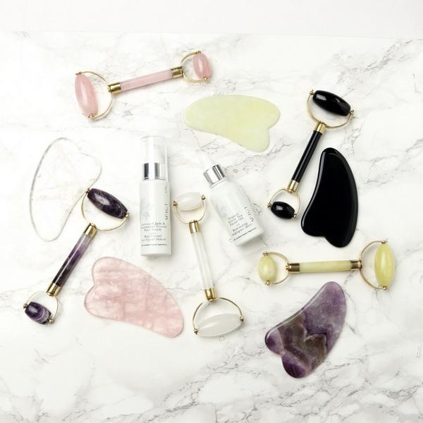 White Lotus Beauty Genuine Amethyst Crystal Facial Set #4