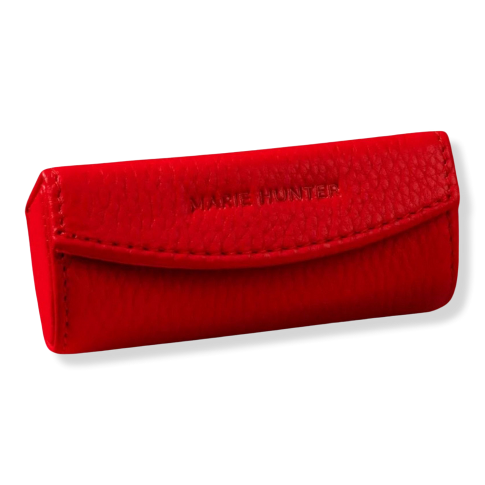 Marie Hunter Leather Lipstick Case - Rouge Brique