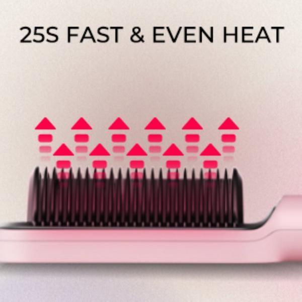 TYMO Beauty Ring Pink Hair Straightening Comb #2