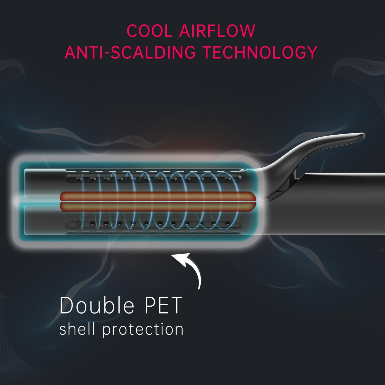 Airflow 2 in1 Hair Curler and Straightener - Black