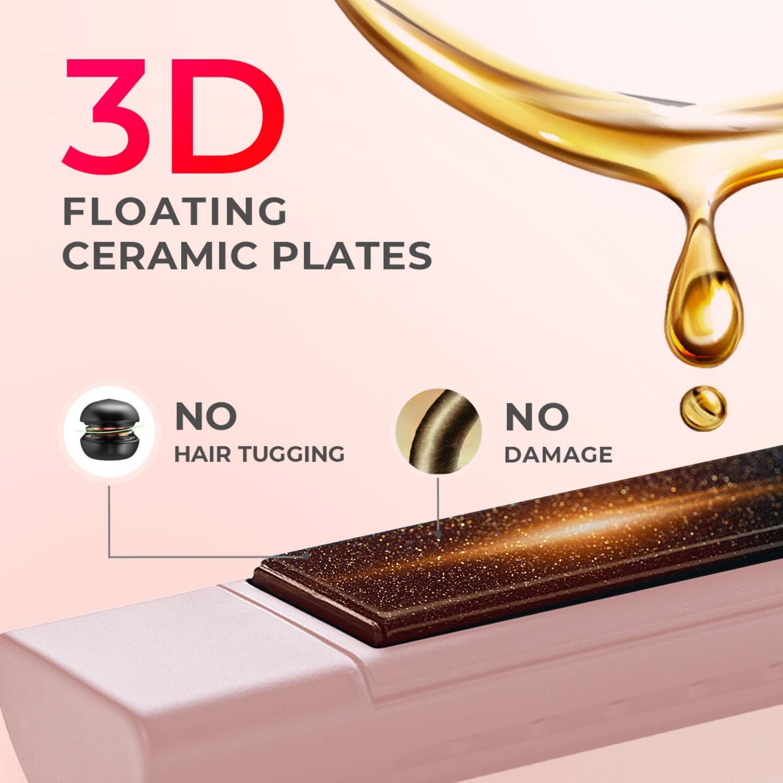 Airflow 2 in1 Hair Curler and Straightener - Pink