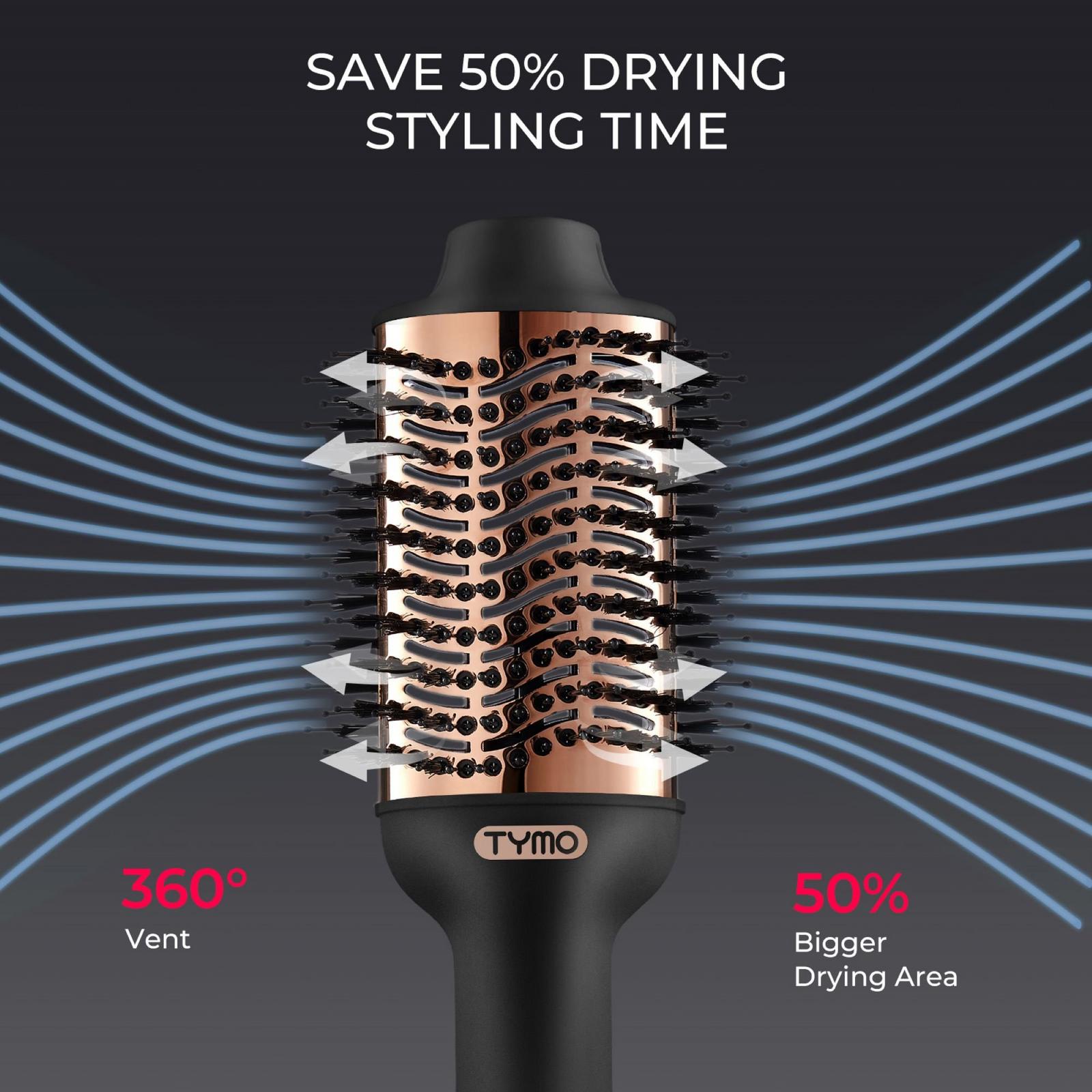 VOLUMIZER Hot Air Brushes - Black
