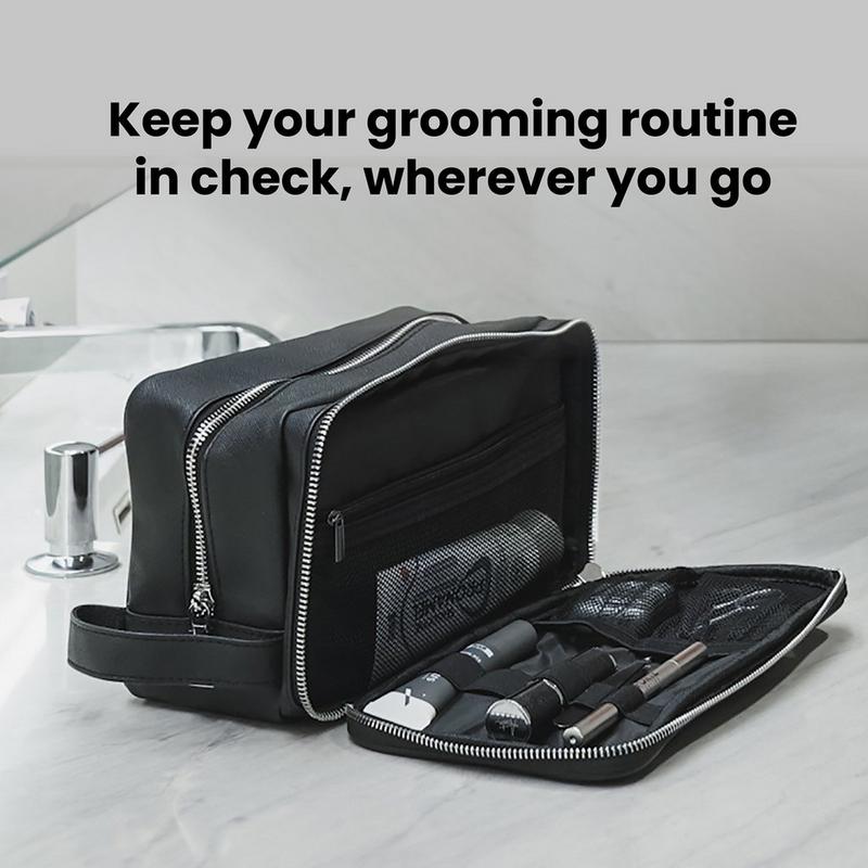 dopp veneto top zip travel toiletry bag Leather VILLAGE Genuine Leather Kit  Large with Waterproof Lining, Dual-Zip Design for Men & Women, Organizer for Shaving This water Dopp Men's Veneto Soft Sided