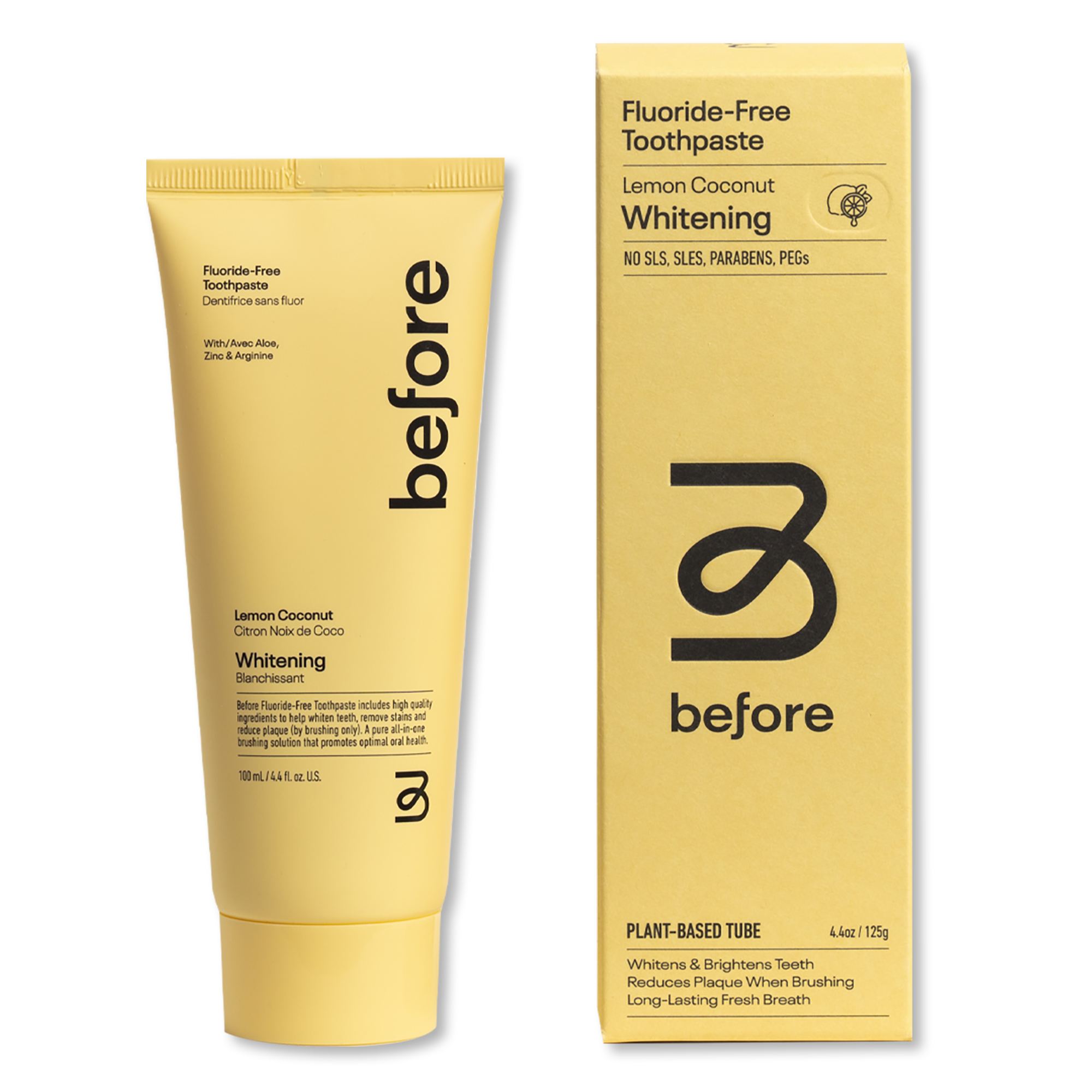 Before Oral Care Fluoride-Free Whitening Lemon Coconut #1
