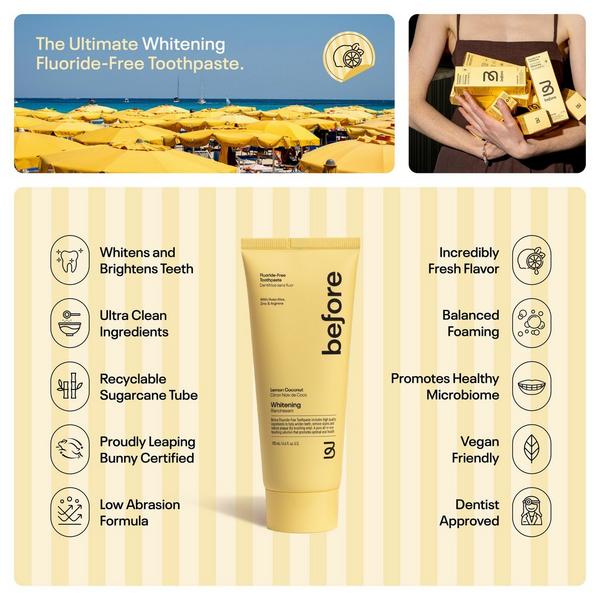 Before Oral Care Fluoride-Free Whitening Lemon Coconut #4