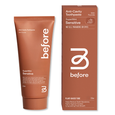 Before Oral Care Anti-Cavity SuperMint Sensitive