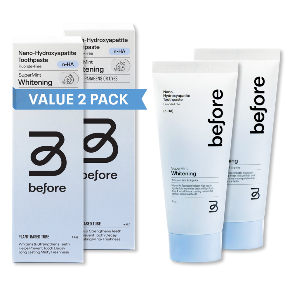 Before Oral Care Before N-ha Supermint Whitening 2-pack