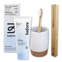 Before Bathroom Makeover with White Cup