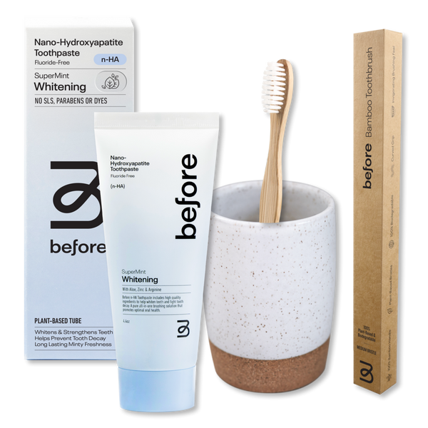 Before Oral Care Before Bathroom Makeover with White Cup #1