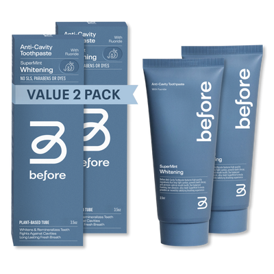 Before Oral Care Before Anti-Cavity SuperMint Whitening 2-Pack