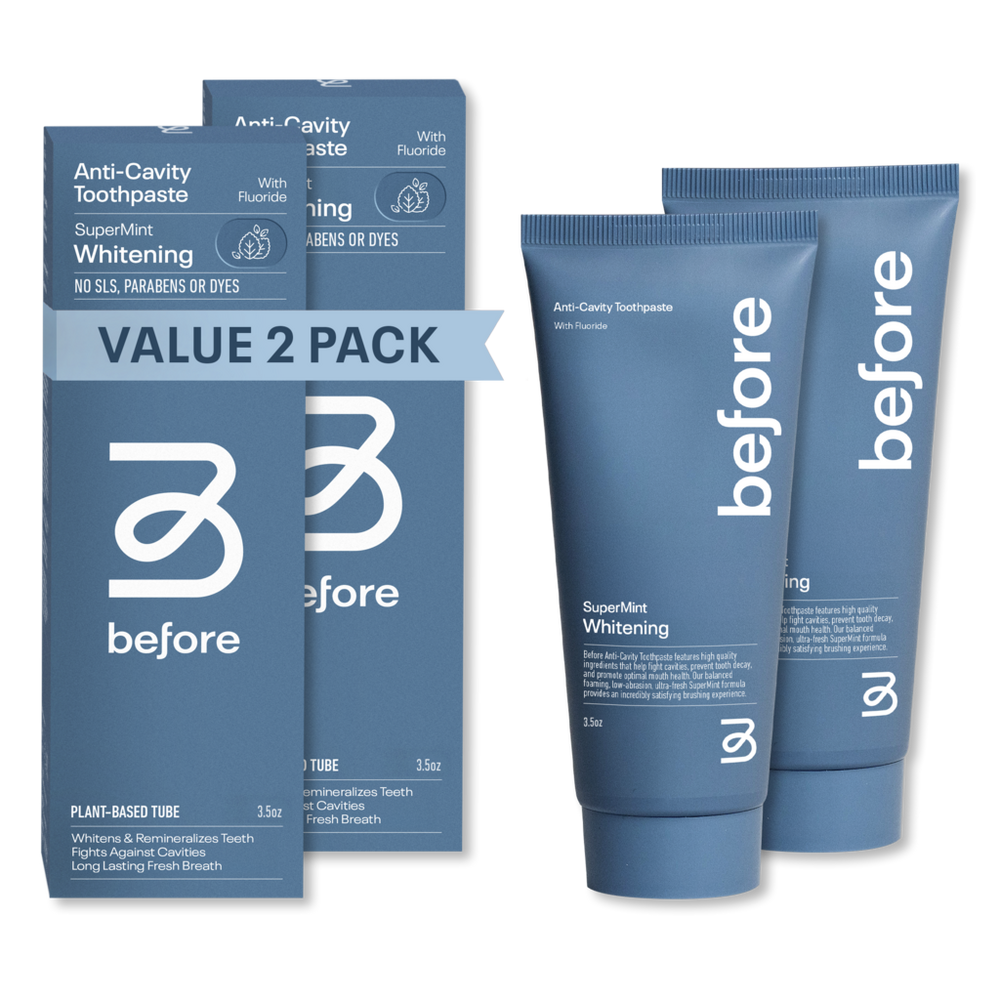 Before Oral Care Before Anti-cavity Supermint Whitening 2-pack