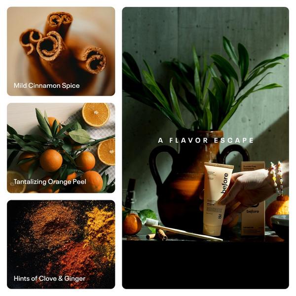 Before Oral Care Fluoride-Free Whitening Cinnamon Orange #7