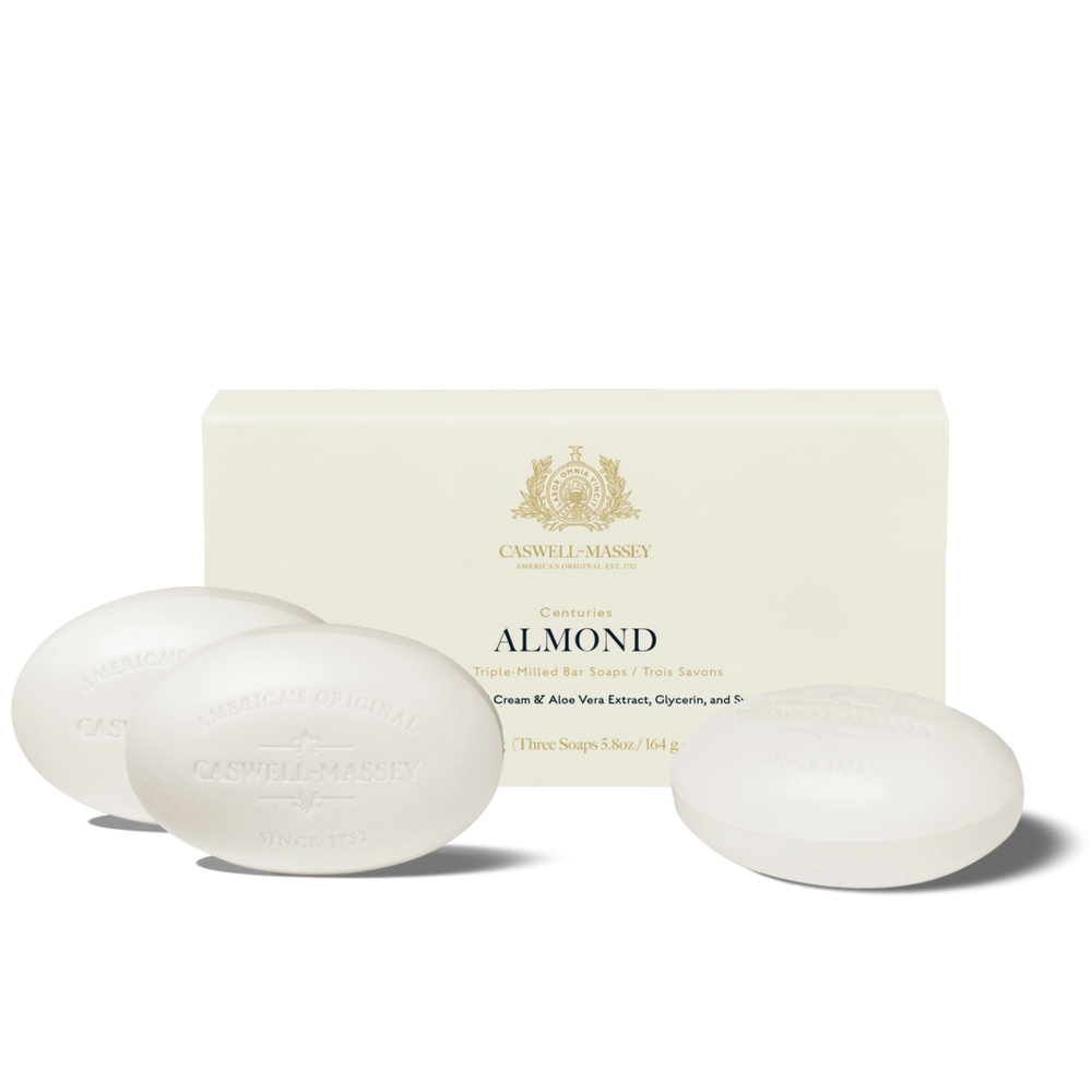 Caswell-massey Almond Bar Soap - 3pc Set