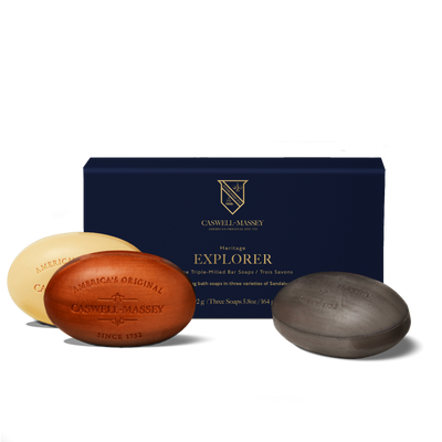 Caswell-Massey Sandalwood Explorer Soap Set