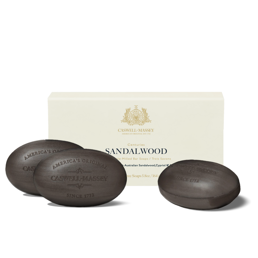 Caswell-massey Sandalwood Bar Soap - 3pc Set