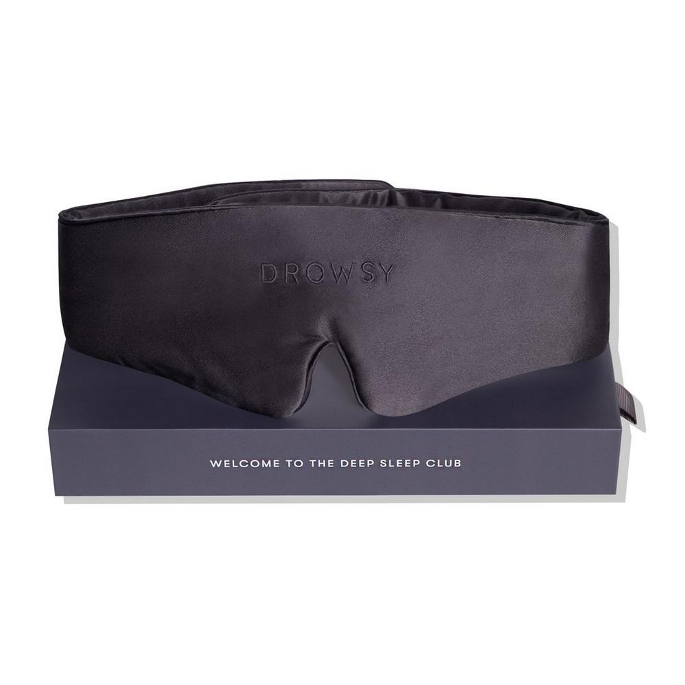 Drowsy Featherweight Silk Sleep Mask - Moonlight Shadow In Gray