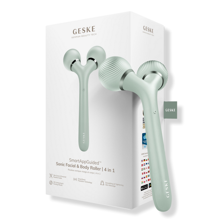 Geske SmartAppGuided Sonic Facial & Body Roller | 4 in 1