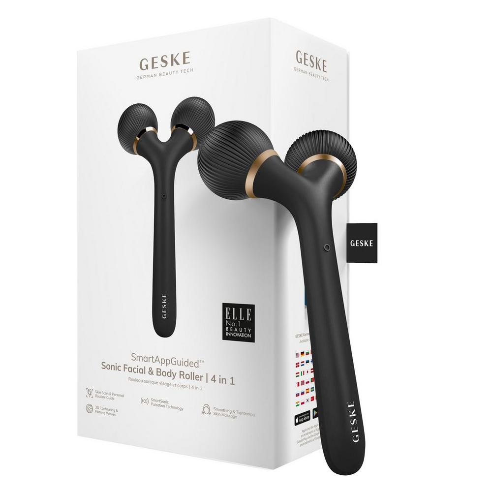 Geske Smartappguided Sonic Facial & Body Roller | 4 In 1 - Gray In Gray