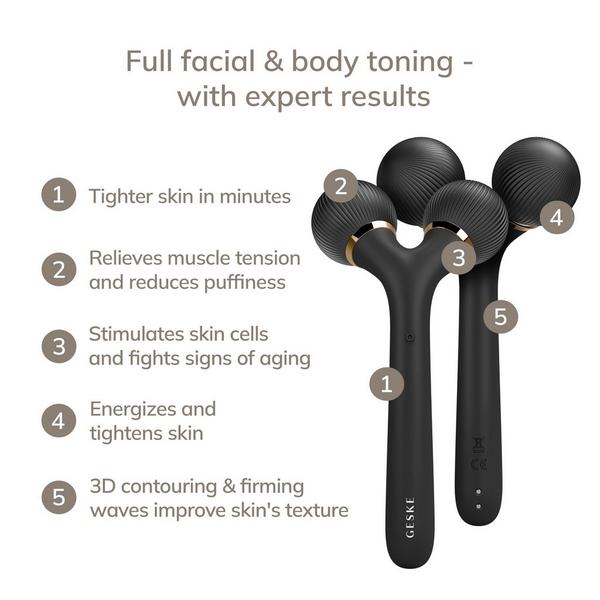 Geske SmartAppGuided Sonic Facial & Body Roller | 4 in 1 #2