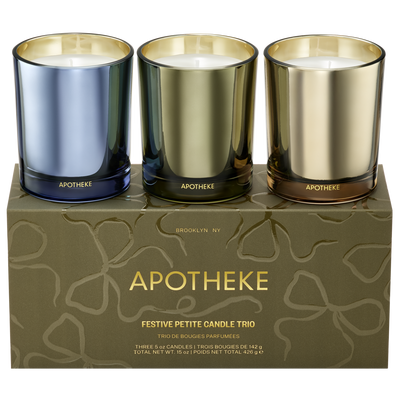 APOTHEKE Festive Petite Scented Candle Trio