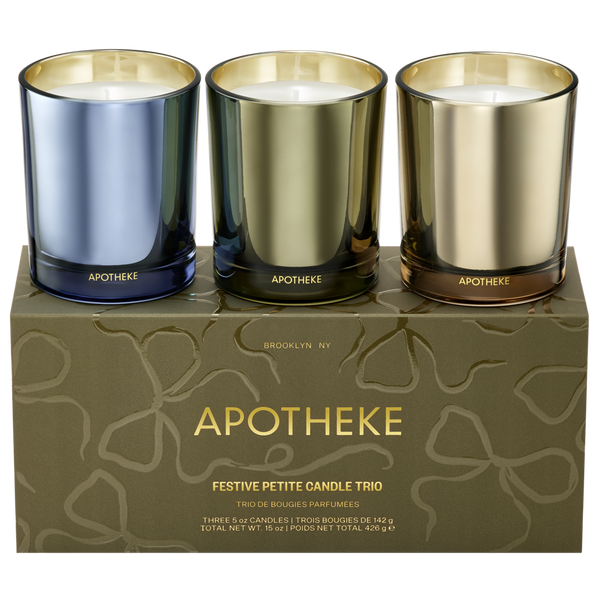 APOTHEKE Festive Petite Scented Candle Trio #1