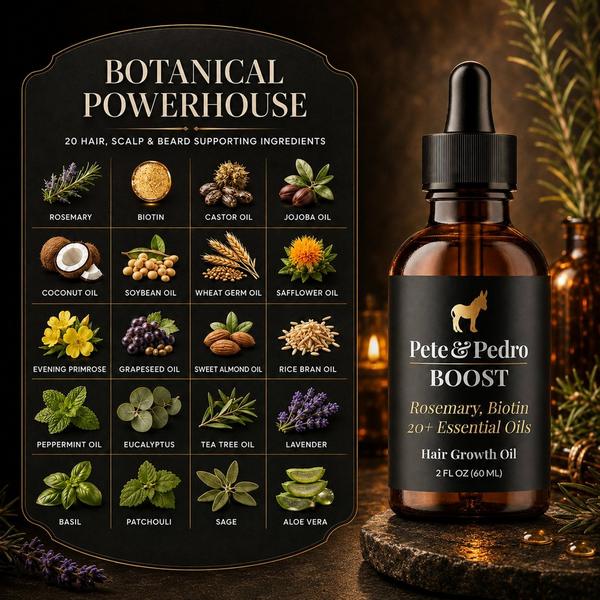 Pete & Pedro BOOST Hair Strengthening, Scalp Health & Natural Growth Oil (With Rosemary Oil & Biotin) #8