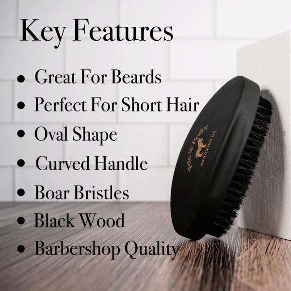 Pete & Pedro Oval Military Men's Hair & Beard Brush #2