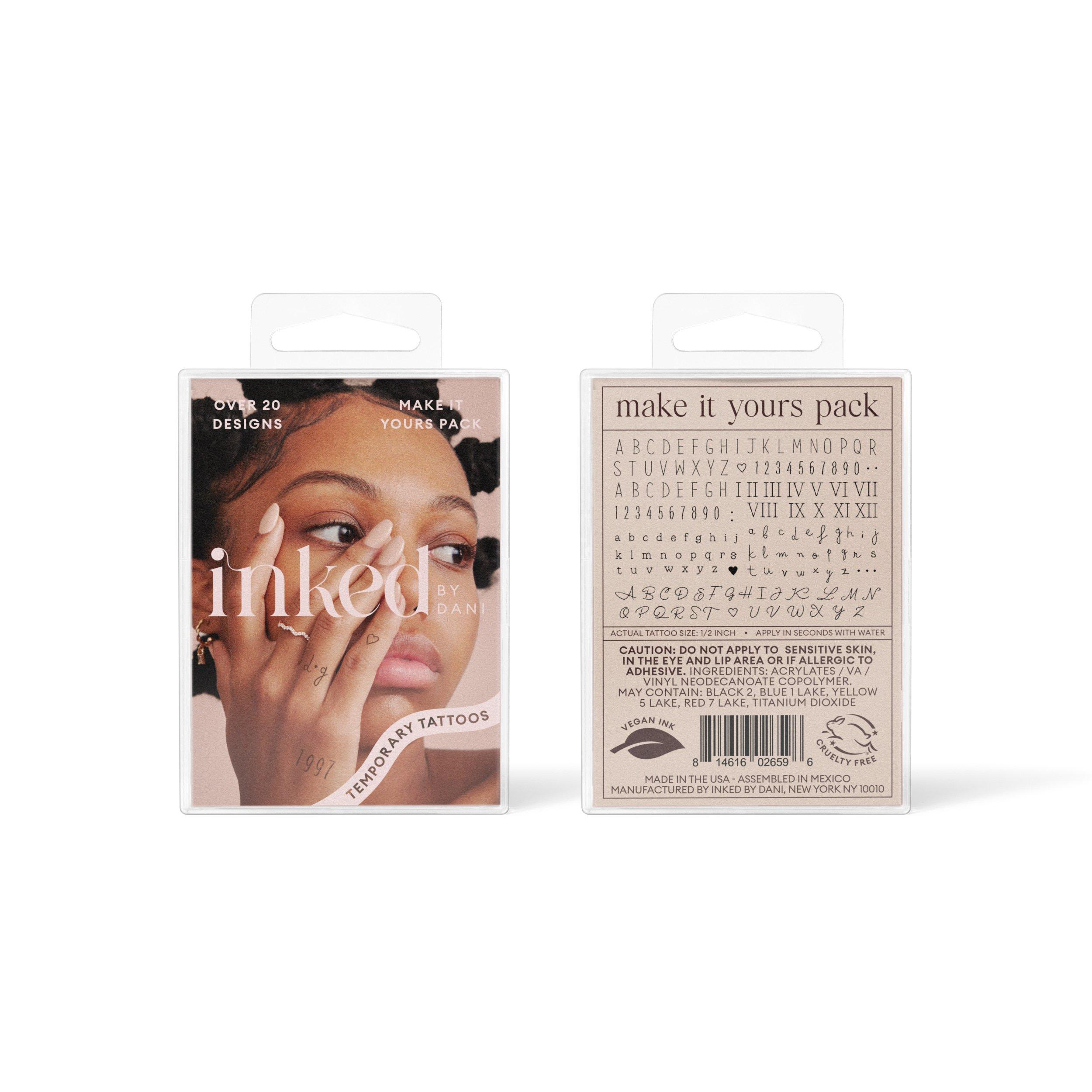 Inked by Dani Make It Yours Temporary Tattoo Pack #1