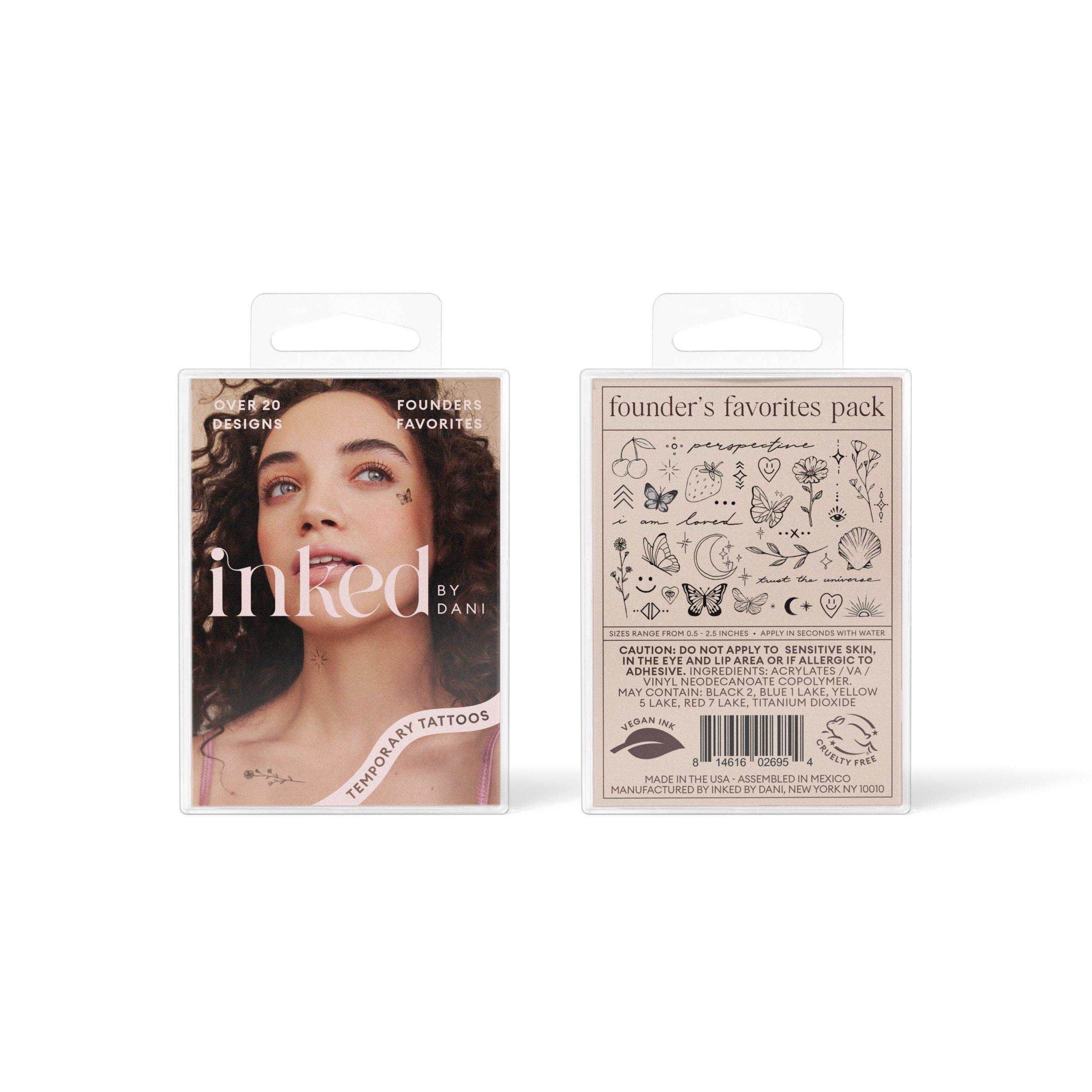 Inked by Dani Founders Favorites Temporary Tattoo Pack #1