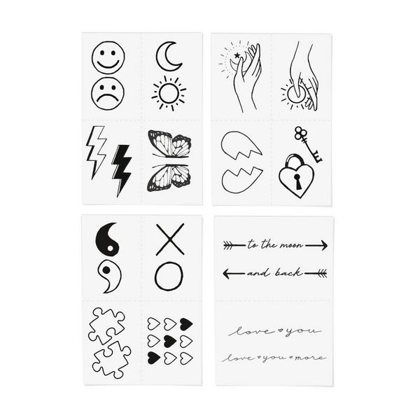 Inked by Dani Two of A Kind Temporary Tattoo Pack #2