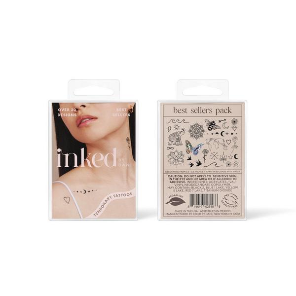 Inked by Dani Best Sellers Temporary Tattoo Pack #1