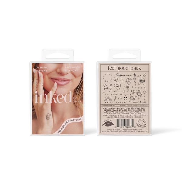 Inked by Dani Feel Good Temporary Tattoo Pack #1