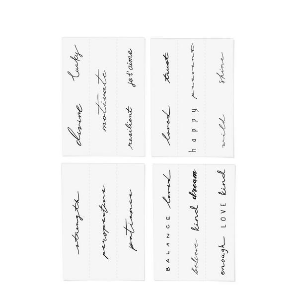 Inked by Dani Statement Temporary Tattoo Pack #2