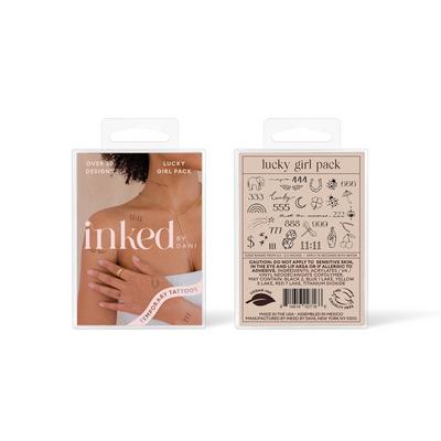 Inked by Dani Lucky Girl Temporary Tattoo Pack