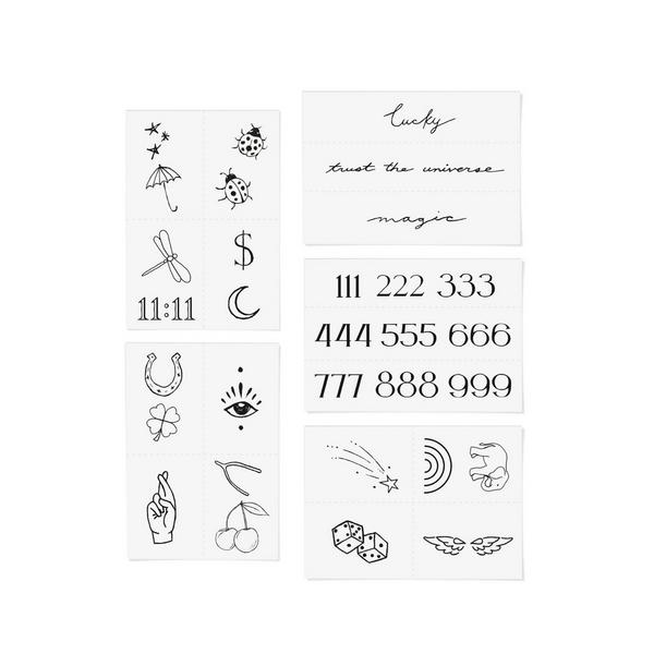 Inked by Dani Lucky Girl Temporary Tattoo Pack #2
