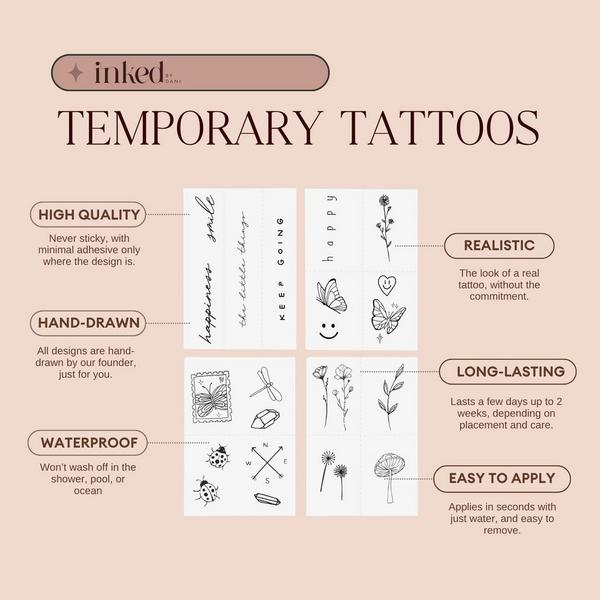 Inked by Dani Explorer Temporary Tattoo Pack #4