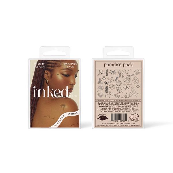 Inked by Dani Paradise Temporary Tattoo Pack #1