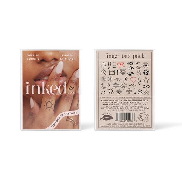 Inked by Dani Finger Tats Temporary Tattoo Pack #1