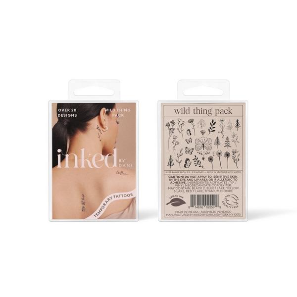 Inked by Dani Wild Thing Temporary Tattoo Pack #1