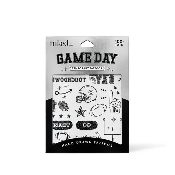 Inked by Dani Game Day Touchdown Temporary Tattoo Pack #1