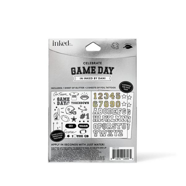 Inked by Dani Game Day Touchdown Temporary Tattoo Pack #2