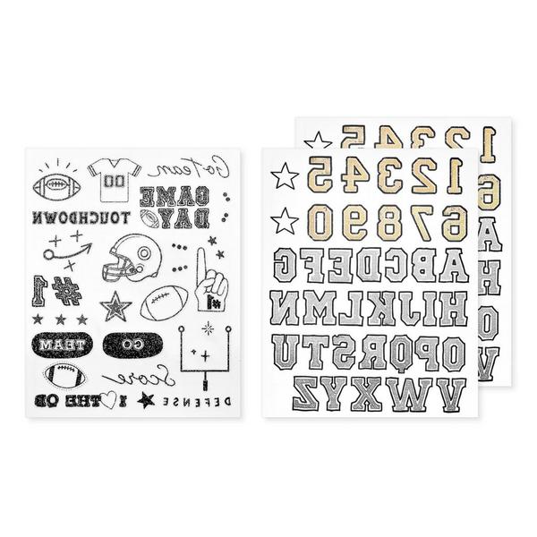 Inked by Dani Game Day Touchdown Temporary Tattoo Pack #3