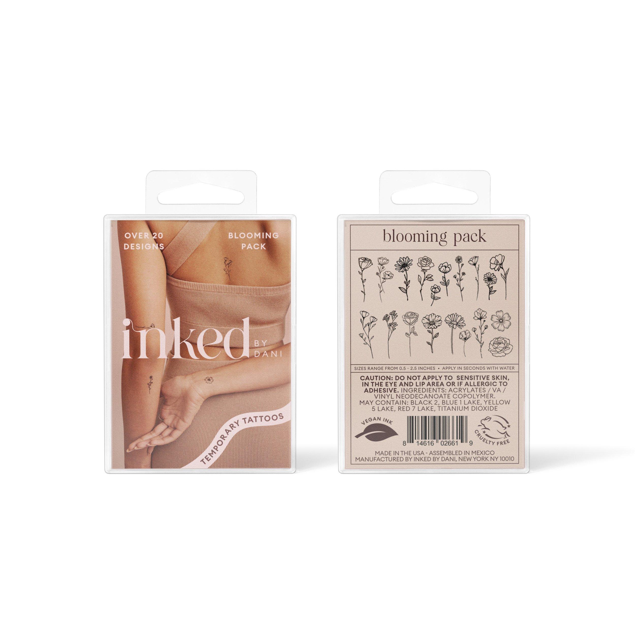 Inked by Dani Blooming Temporary Tattoo Pack #1