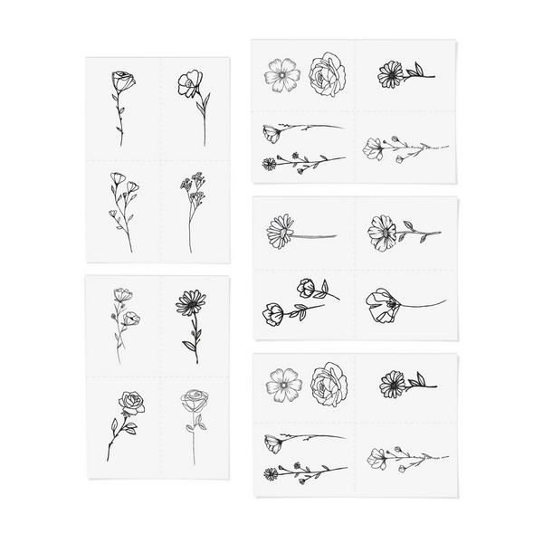 Inked by Dani Blooming Temporary Tattoo Pack #2