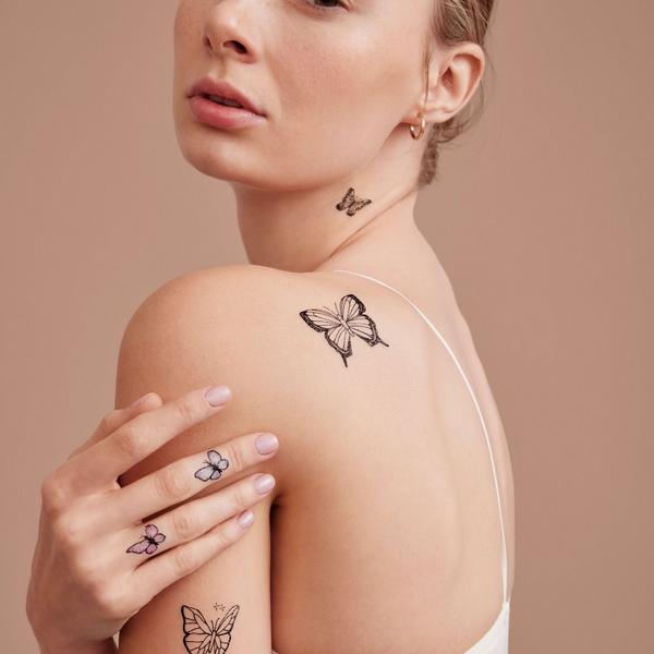 Inked by Dani Butterfly Dreams Temporary Tattoo Pack #4