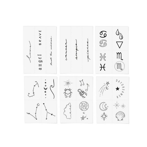 Inked by Dani Zodiac Collection: Water Signs Temporary Tattoo Pack #2