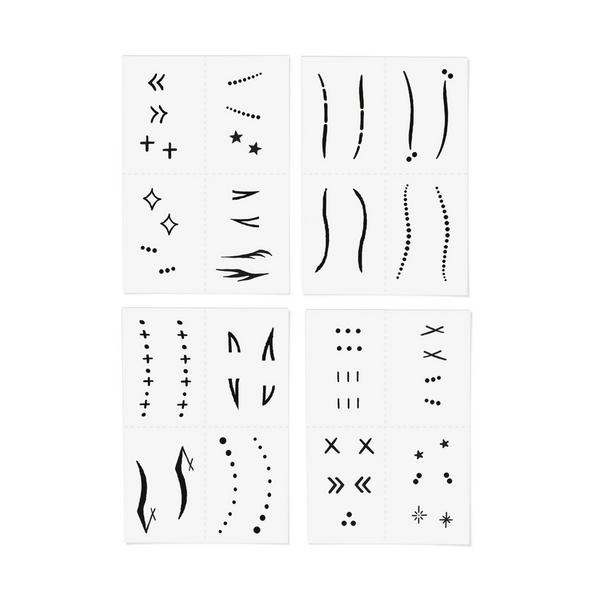 Inked by Dani Face Tats Temporary Tattoo Pack #2